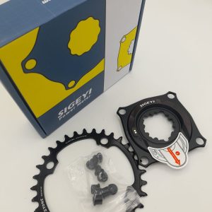 Sigeyi para SRAM 3- 4 -104BCD + coronilla STONE redondo 104BCD (con 4 tornillos)
